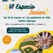 Puede ser una imagen de texto que dice "Fundación ONCE CNSE DE ど C1S CISCNSE AM Espacio Junior Del 29 de agosto al 1 de septiembre de 2024 Mollina (Málaga) cooperación deporte arte juegos Preinscripciones hasta el 9 de mayo Precio: 120€ SNO Colaboran: TEPOSAN mAATK. EPФPAΝCΑ BLTNTIR para edades de paraedadesde 13 17 años injuve I Ceulas CeHaTeй жBemиem"